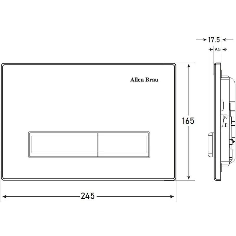 Клавиша смыва Allen Brau Fantasy 9.20003.20 белый глянец