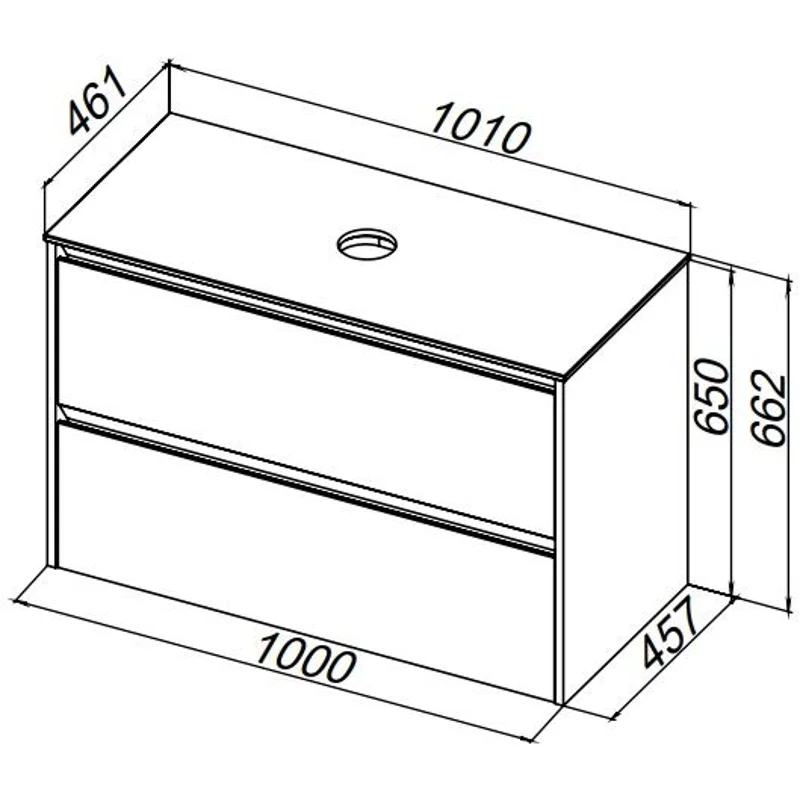 Столешница Allen Brau Activity 100 1.35024.ON акриловый камень оникс