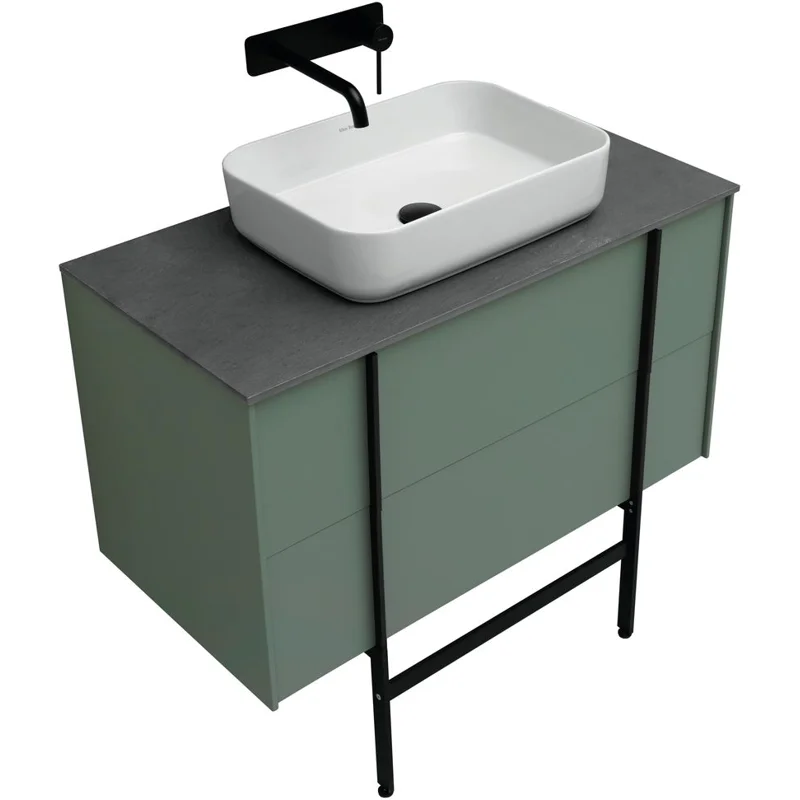 Тумба под раковину Allen Brau Reality 90 1.32006.CGM олива матовый