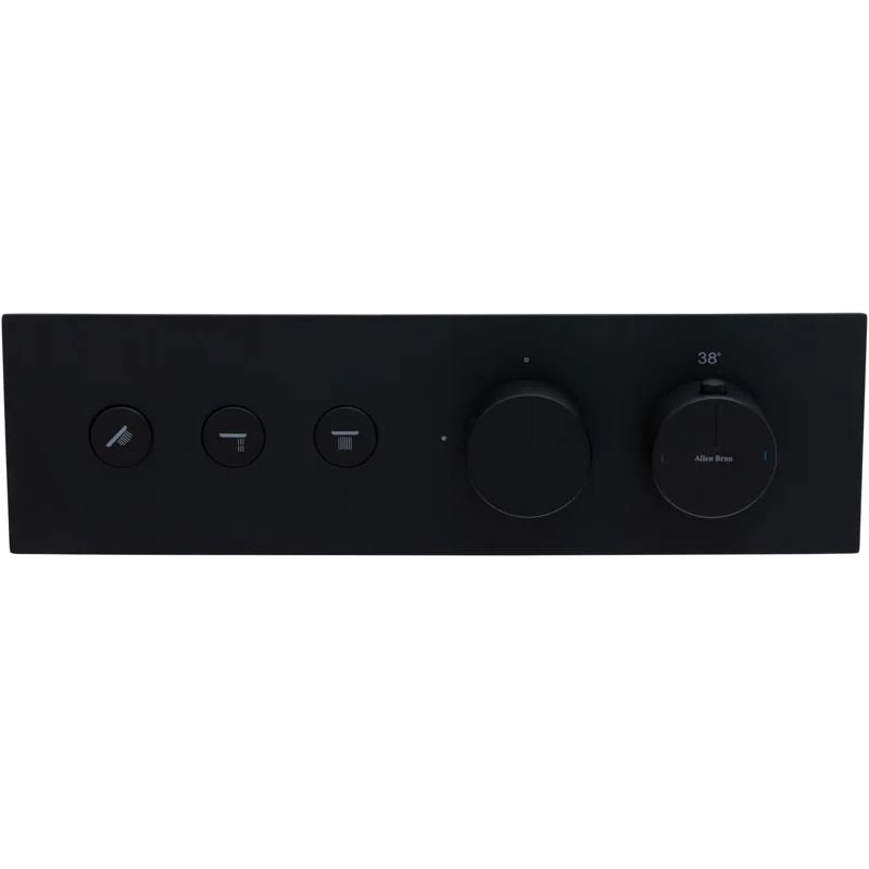 Смеситель для душа Allen Brau Liberty 5.33003-31 (с внутренней частью, 3 выхода) черный матовый