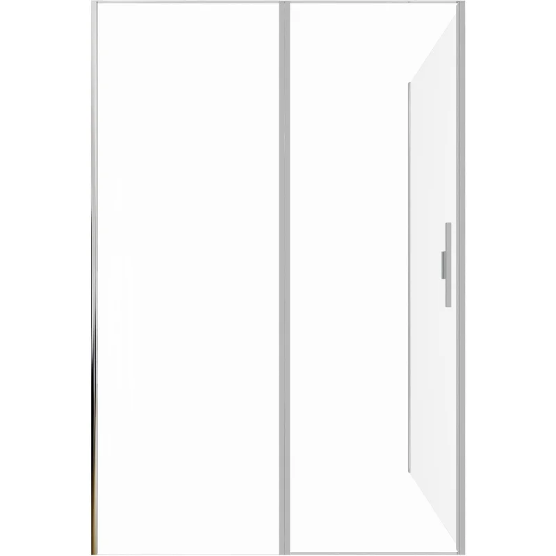 Душевой уголок Allen Brau Priority 140x100 3.31011.BA + 3.31020.BA серебро браш