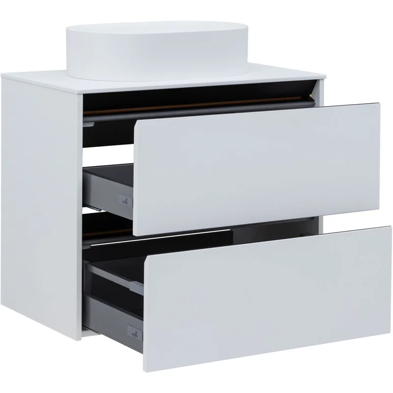 Тумба под раковину Allen Brau Activity 80 1.34004.WM белый матовый/черный браш