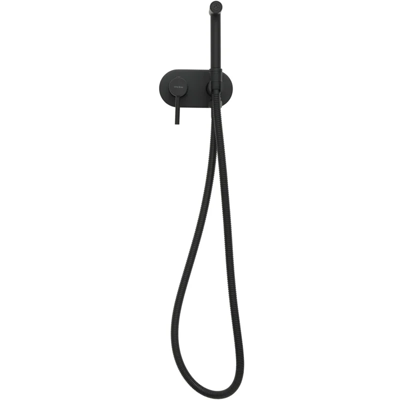 Смеситель с гигиеническим душем Allen Brau Priority 5.31005-31 (с внутренней частью) черный матовый