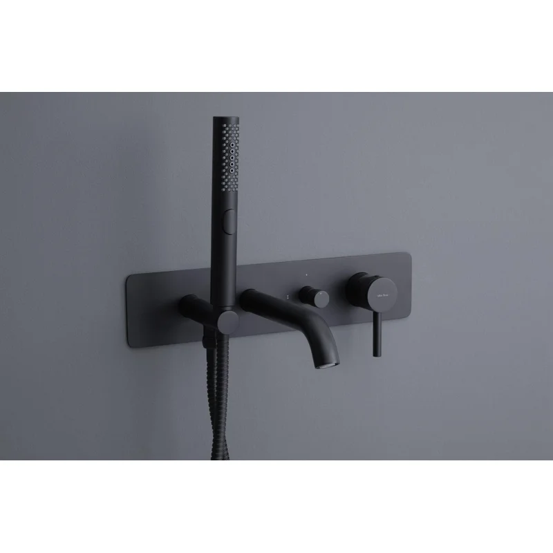 Смеситель для ванны с душем Allen Brau Priority 5.31006-31 (с внутренней частью) черный матовый