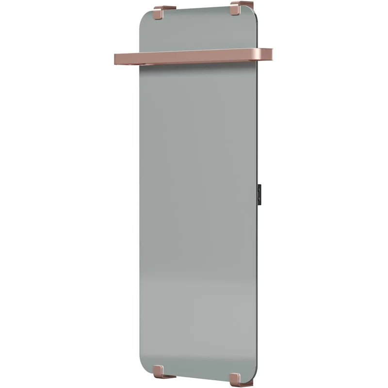 Полотенцесушитель электрический Allen Brau Infinity 100x44 с рейлингом 2.0 и креплением, серебро браш Полотенцесушитель электрический Allen Brau Infinity 100x44 с рейлингом 2.0 и креплением, серебро браш