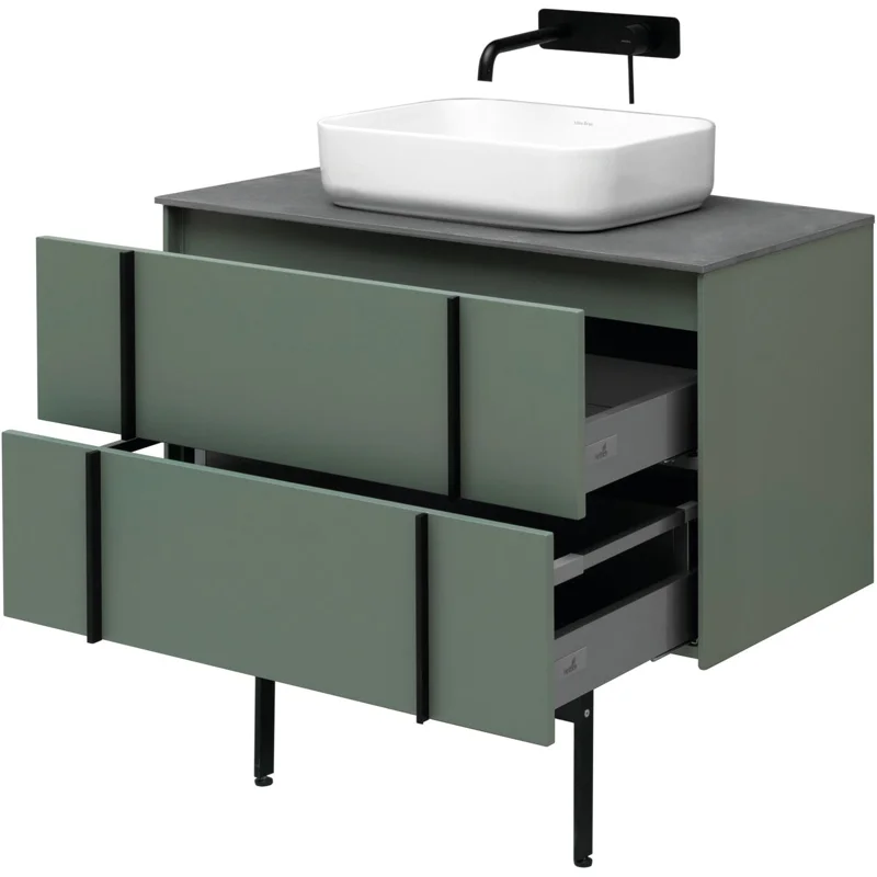 Тумба под раковину Allen Brau Reality 90 1.32006.CGM олива матовый