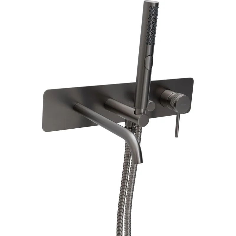 Смеситель для ванны Allen Brau Priority 5.31A05-MG (с внутренней частью) графит браш