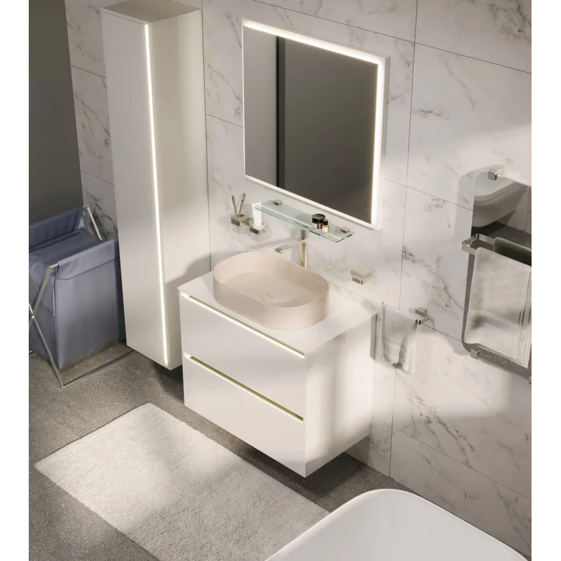 Тумба под раковину Allen Brau Activity 70 1.34003.WM белый матовый/черный браш