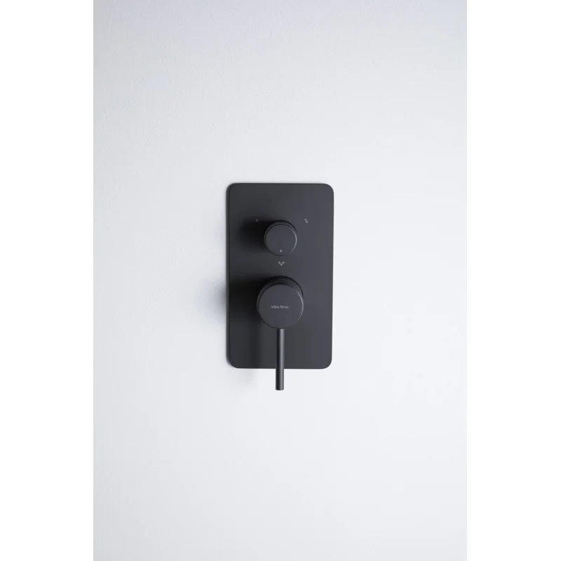 Смеситель для ванны Allen Brau Priority 5.31A11-31 (с внутренней частью, 3 выхода) черный матовый