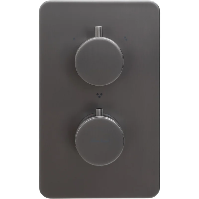 Смеситель для ванны Allen Brau Priority 5.31314-MG (с внутренней частью, 3 выхода) графит браш