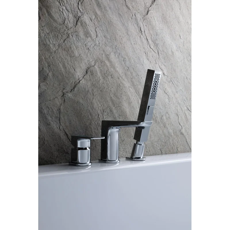 Смеситель на борт ванны Allen Brau Infinity 5.21008-00 (с внутренней частью) хром