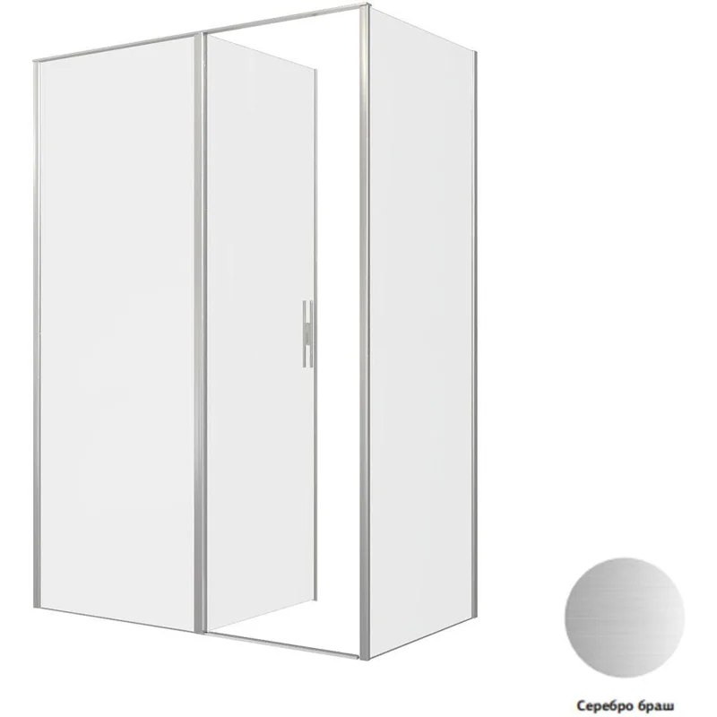 Душевой уголок Allen Brau Priority 140x80 3.31035.BA + 3.31041.BA серебро браш