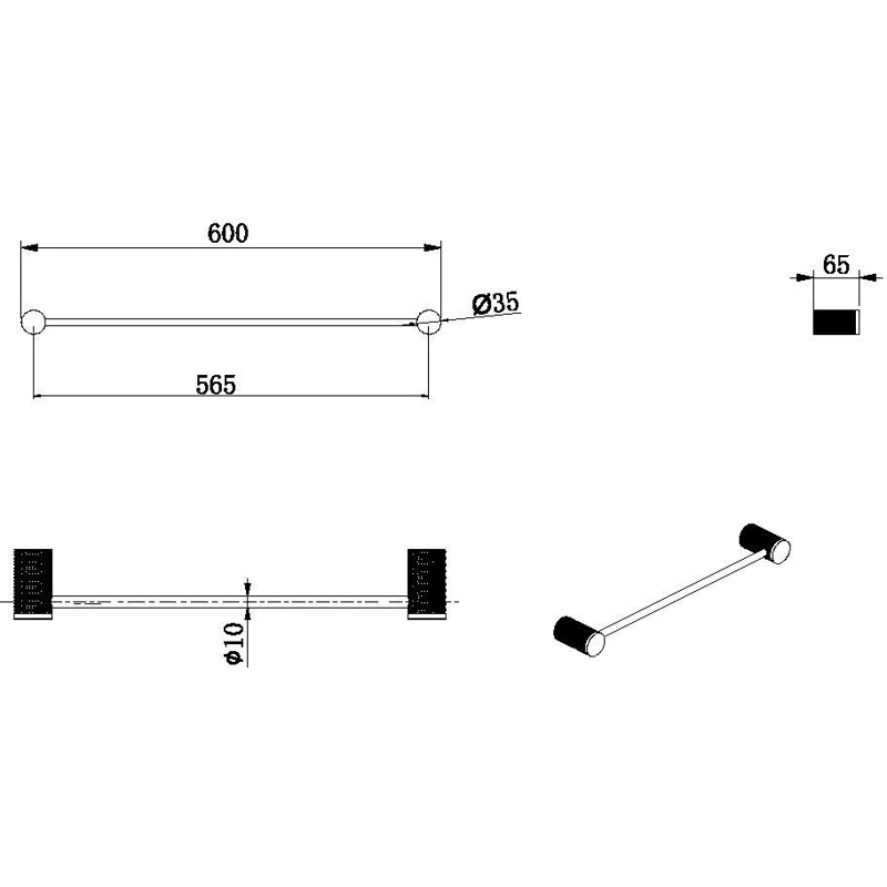 Держатель для полотенца Allen Brau Priority 4.0 6.31D11-MG графит браш