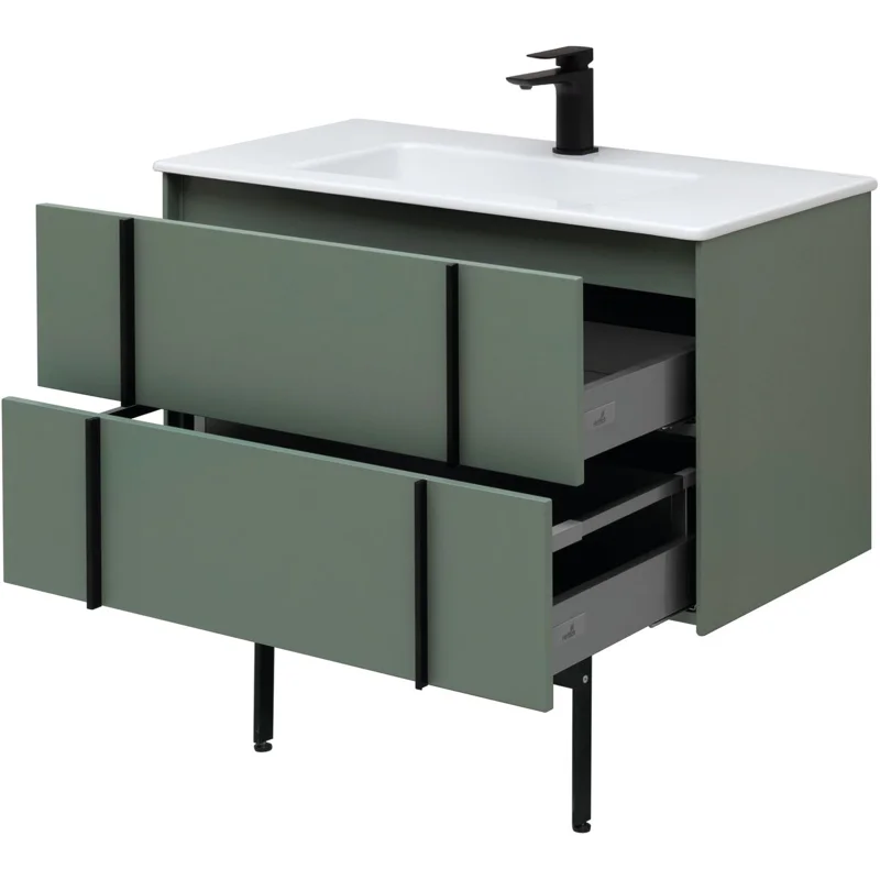 Тумба под раковину Allen Brau Reality 90 1.32006.CGM олива матовый