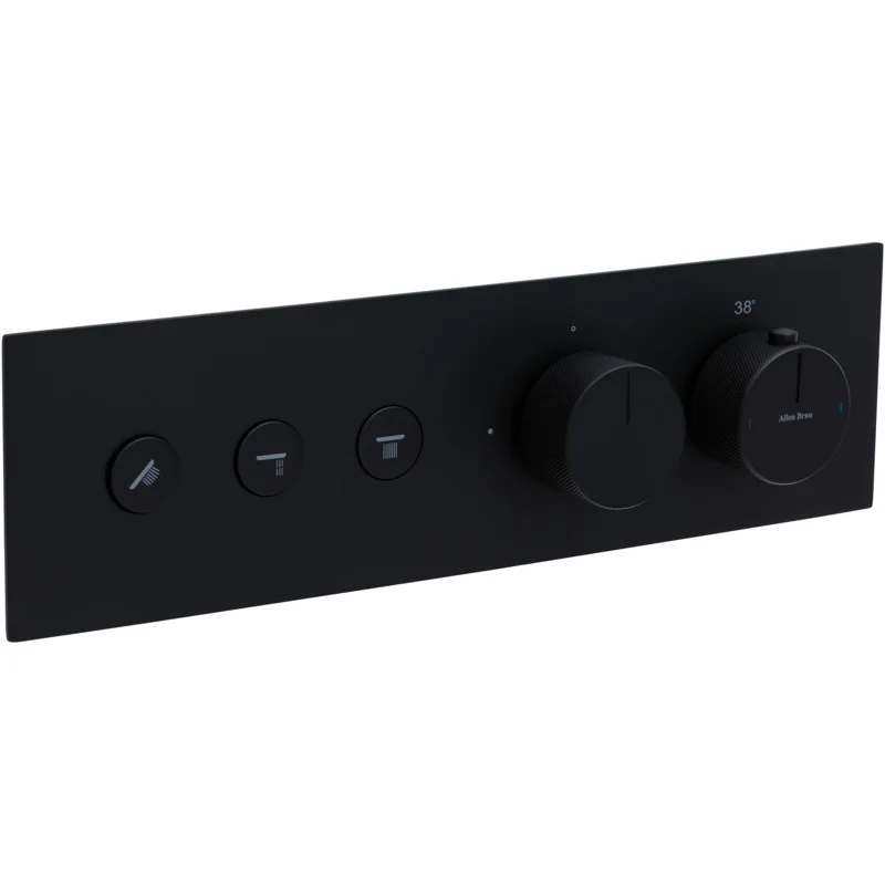 Смеситель для душа Allen Brau Liberty 5.33003-31 (с внутренней частью, 3 выхода) черный матовый