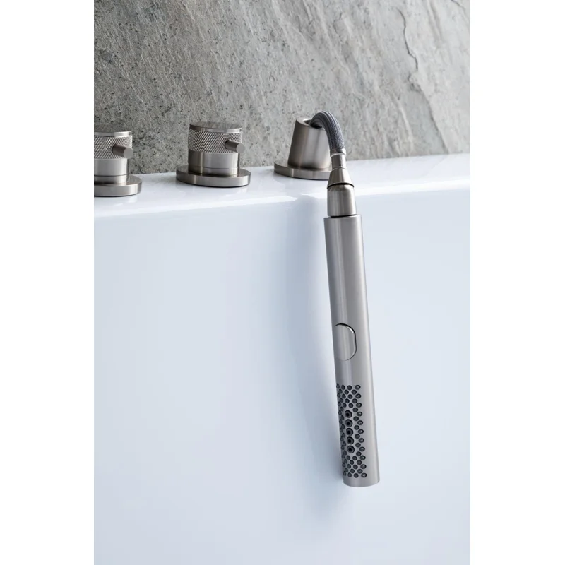 Смеситель на борт ванны Allen Brau Priority 5.31007-BN (с внутренней частью) никель браш