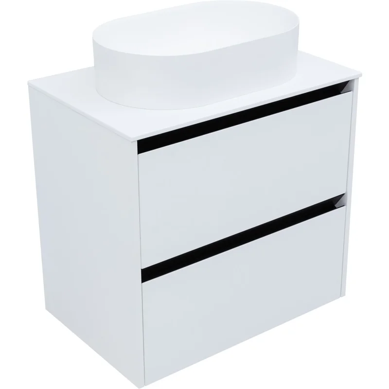 Тумба под раковину Allen Brau Activity 70 1.34003.WM белый матовый/черный браш