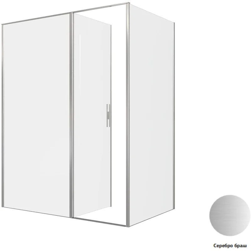 Душевой уголок Allen Brau Priority 160x100 3.31038.BA + 3.31047.BA серебро браш