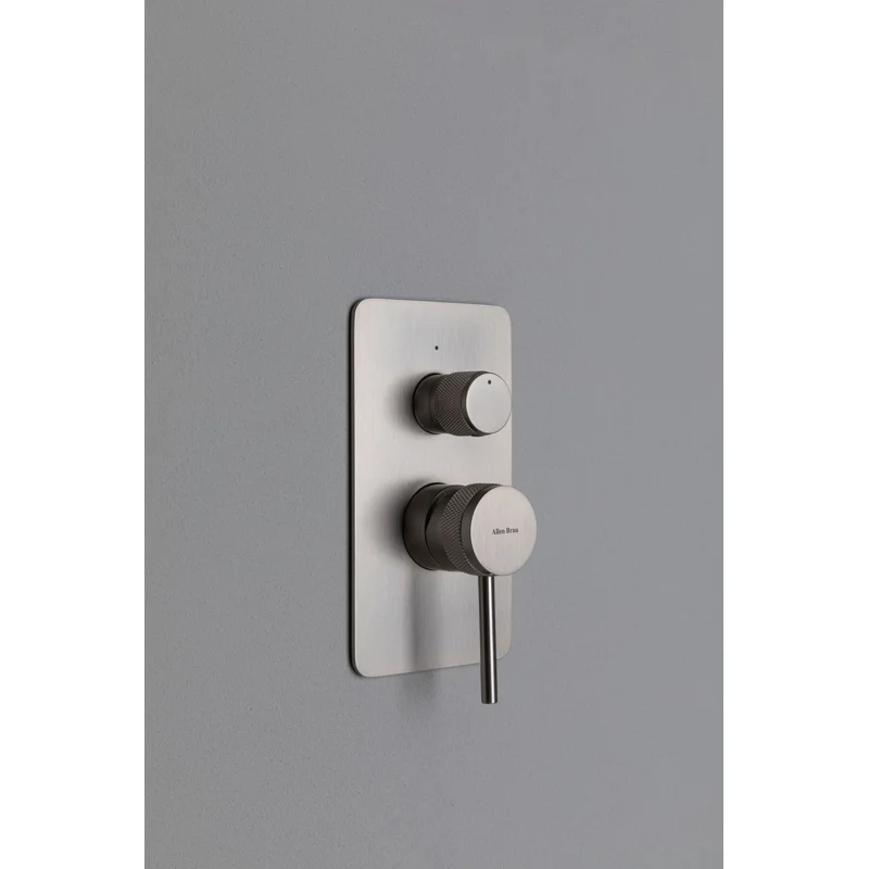 Смеситель для душа Allen Brau Priority X2 5.31011-BN (с внутренней частью, 2 выхода) никель браш