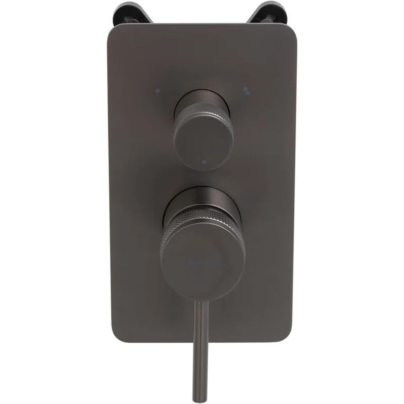 Смеситель для ванны Allen Brau Priority 5.31A11-MG (с внутренней частью, 3 выхода) графит браш