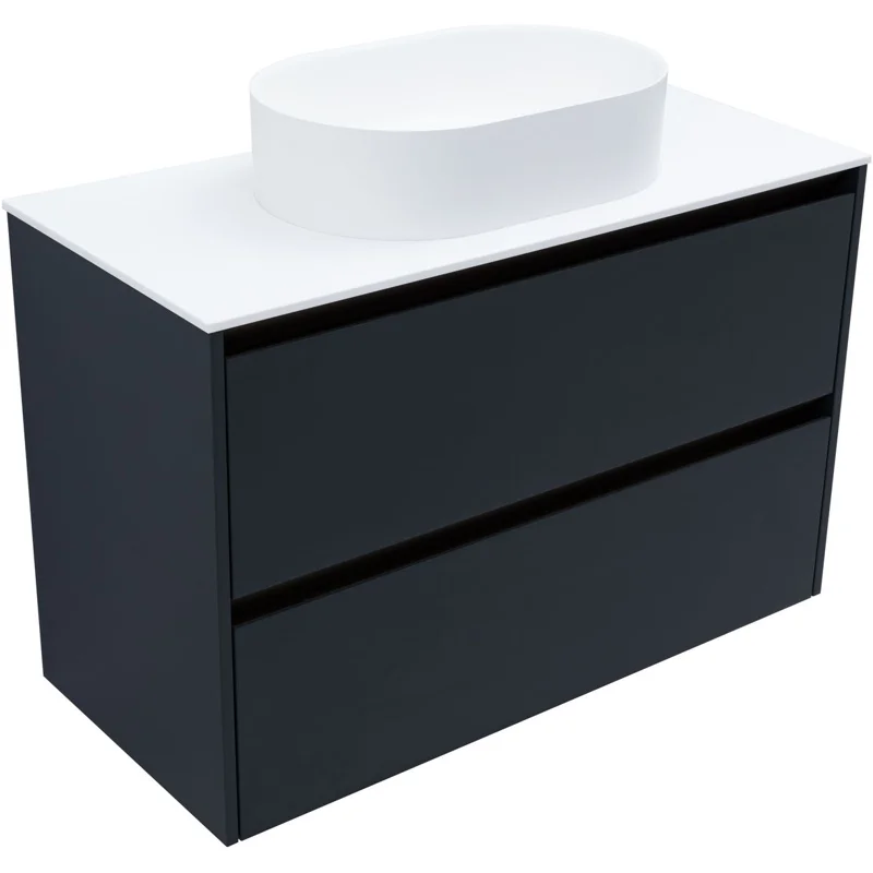 Тумба под раковину Allen Brau Activity 100 1.34014.AM антрацит матовый/олива браш