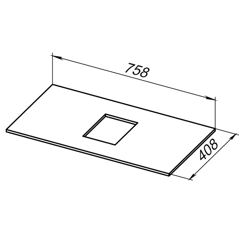 Столешница Allen Brau Priority 80 1.31010.B-S бежевый структ