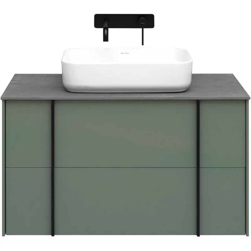 Тумба под раковину Allen Brau Reality 90 1.32006.CGM олива матовый