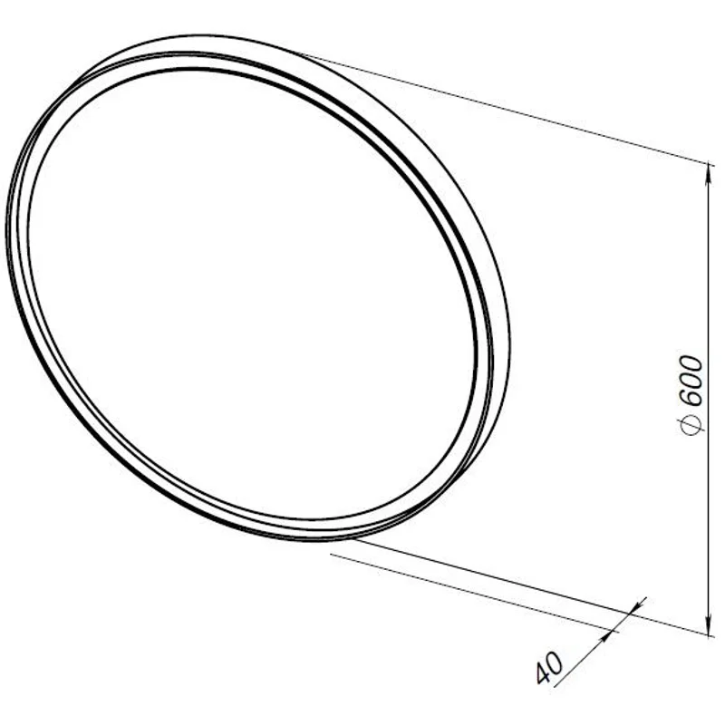 Зеркало Allen Brau Infinity 60 1.21022.BL черный