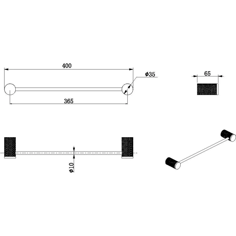 Держатель для полотенца Allen Brau Priority 4.0 6.31С11-MG графит браш