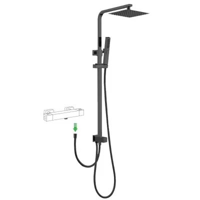 Душевая стойка Allen Brau Infinity 5.21031-31 черный...