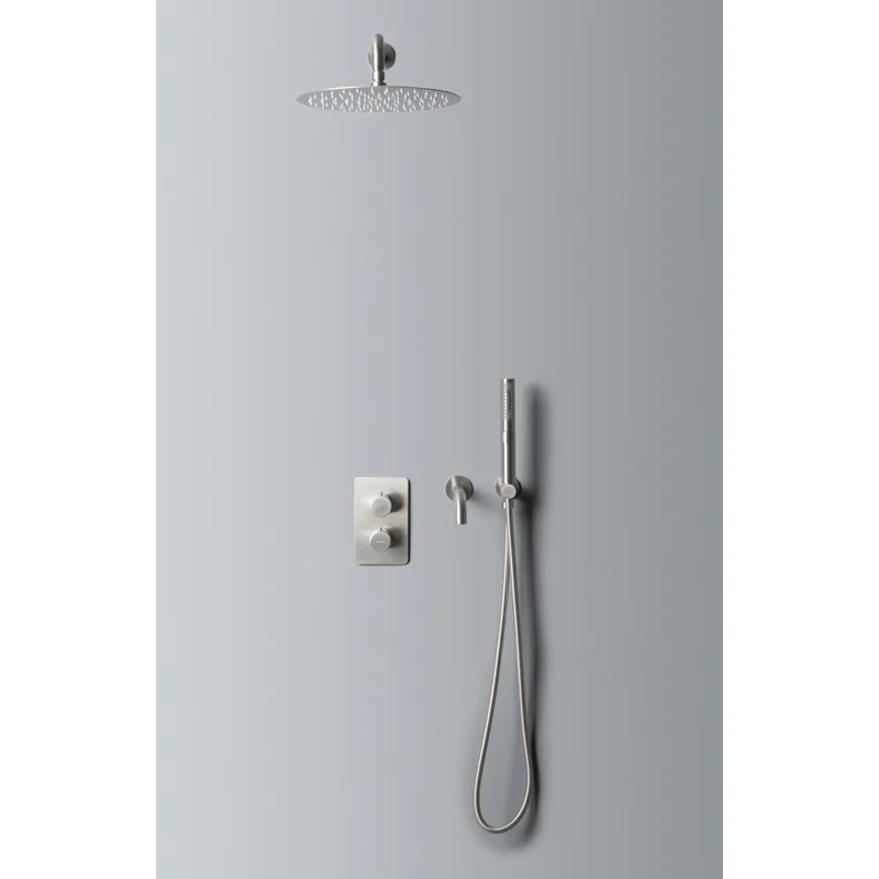 Душевой комплект Allen Brau Priority 5.31014-BN (с внутренней частью, 3 выхода) никель браш