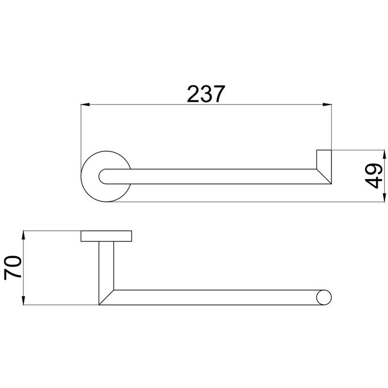 Держатель для полотенец Allen Brau Priority 6.31010-BN никель браш