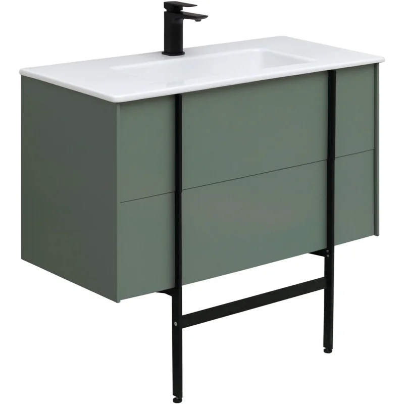 Тумба под раковину Allen Brau Reality 90 1.32006.CGM олива матовый