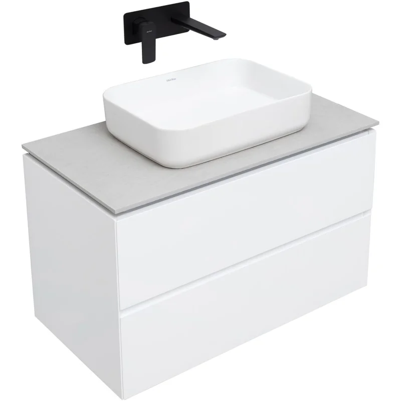 Тумба под раковину Allen Brau Infinity 85 1.21001.WM белый матовый