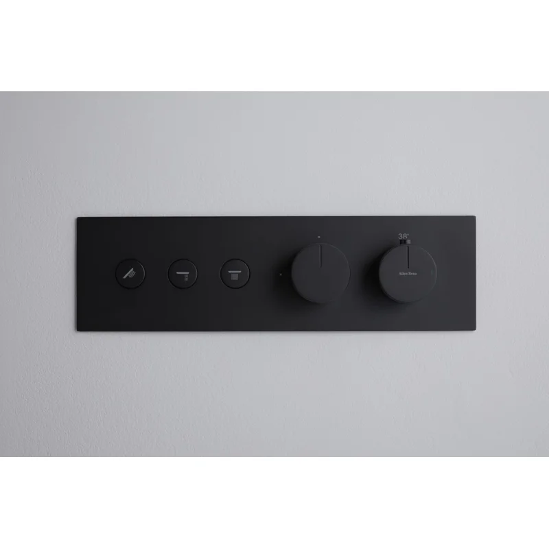 Смеситель для душа Allen Brau Liberty 5.33003-31 (с внутренней частью, 3 выхода) черный матовый