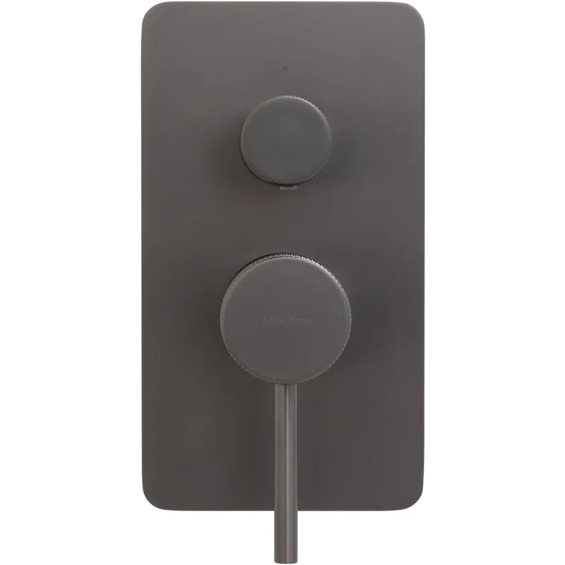 Смеситель для ванны Allen Brau Priority 5.31011-MG (с внутренней частью, 2 выхода) графит браш