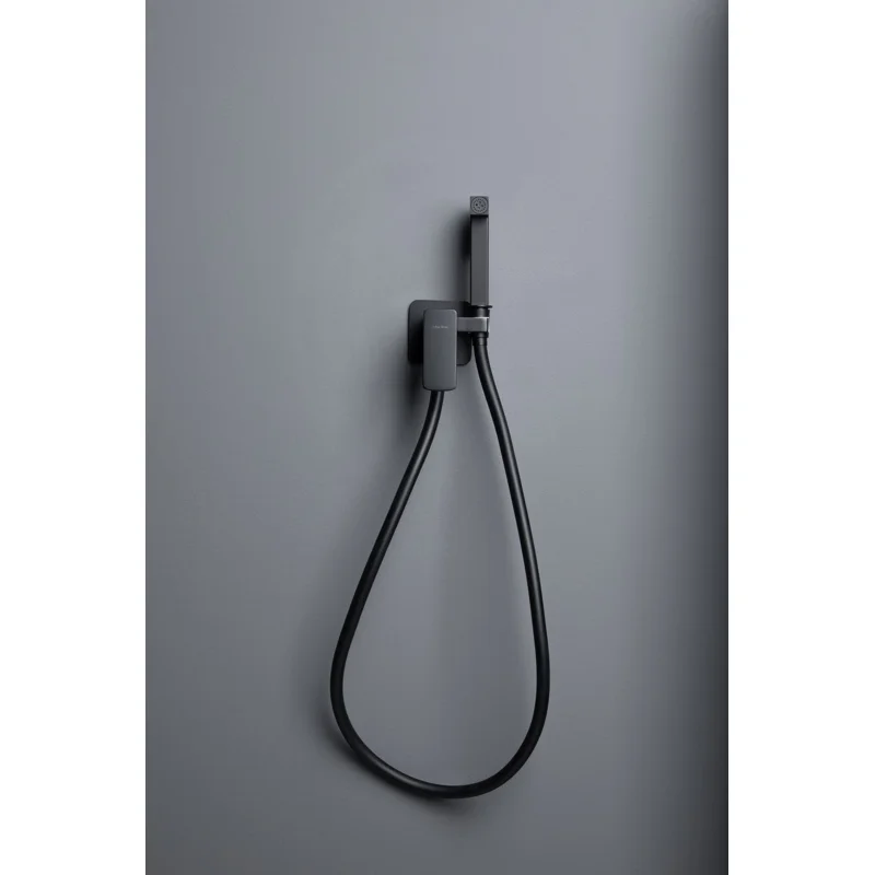 Смеситель с гигиеническим душем Allen Brau Infinity 5.21005-31 (с внутренней частью) черный матовый