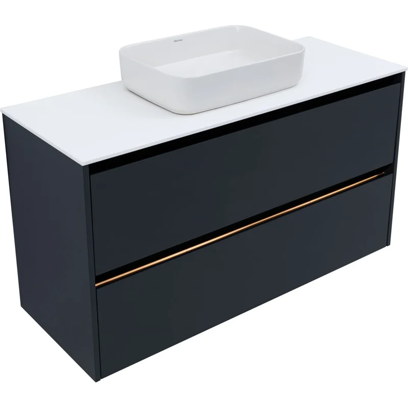 Тумба под раковину Allen Brau Activity 120 1.34007.AM антрацит матовый/черный браш