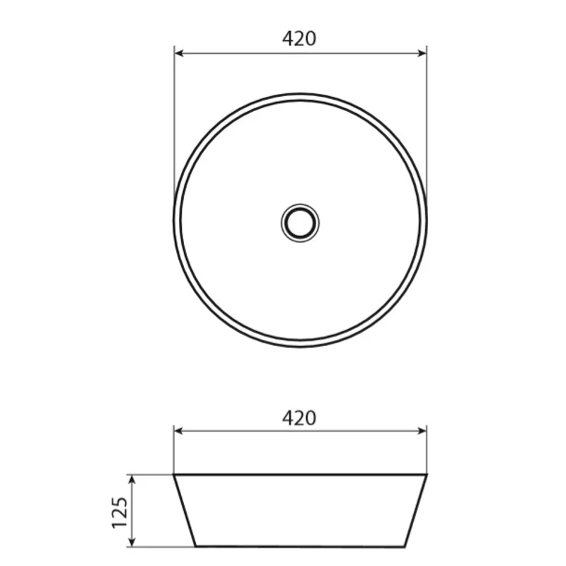 Раковина накладная Allen Brau Liberty 40 4.32002.20 белый глянец