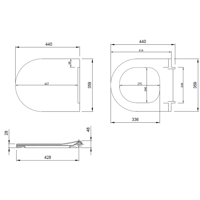 Крышка-сиденье для унитаза Allen Brau Priority 4.31004.31 черный матовый