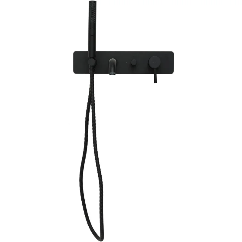 Смеситель для ванны с душем Allen Brau Priority 5.31006-31 (с внутренней частью) черный матовый