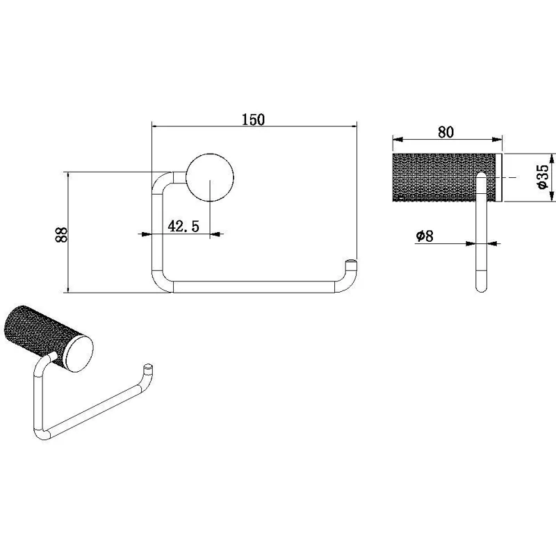 Держатель для туалетной бумаги Allen Brau Priority 4.0 6.31С07-BN никель браш
