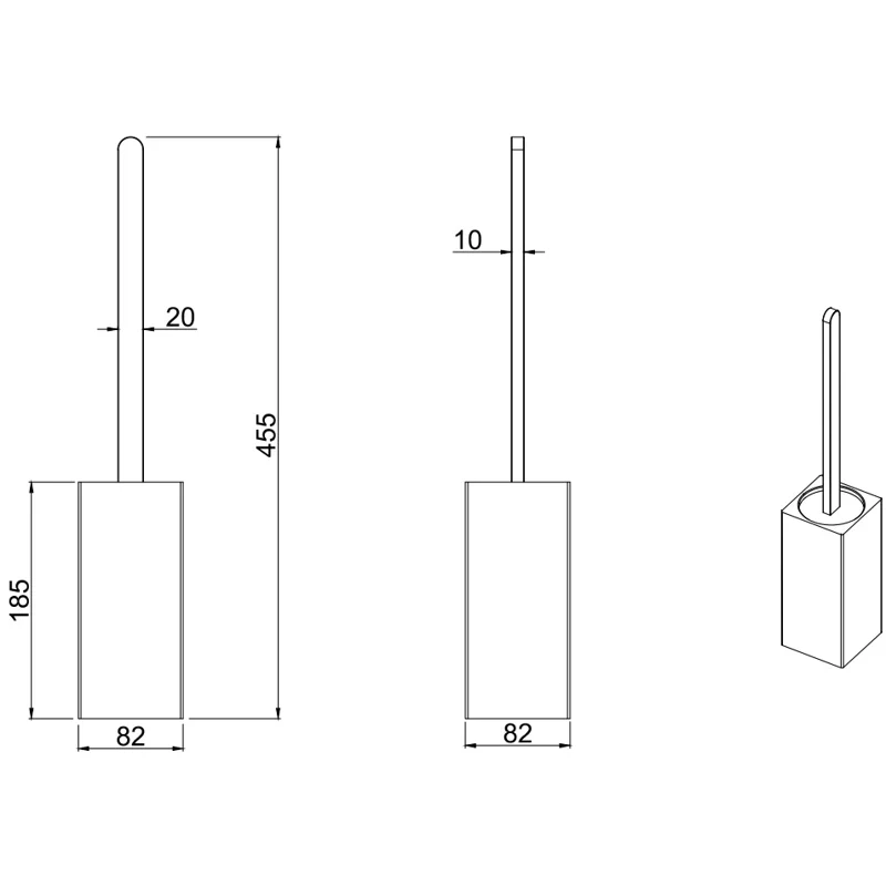 Ершик для унитаза Allen Brau Infinity 6.21009-00 хром