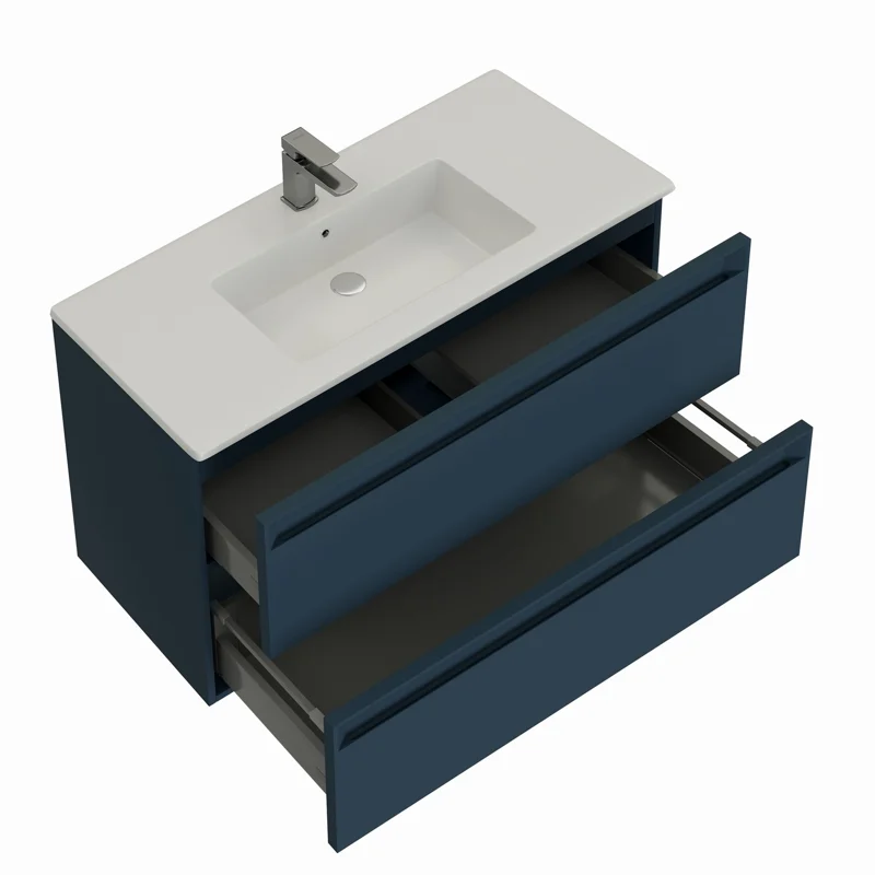 Тумба под раковину Allen Brau Eclipse 100 1.E1003.BGM 2.0 синий матовый