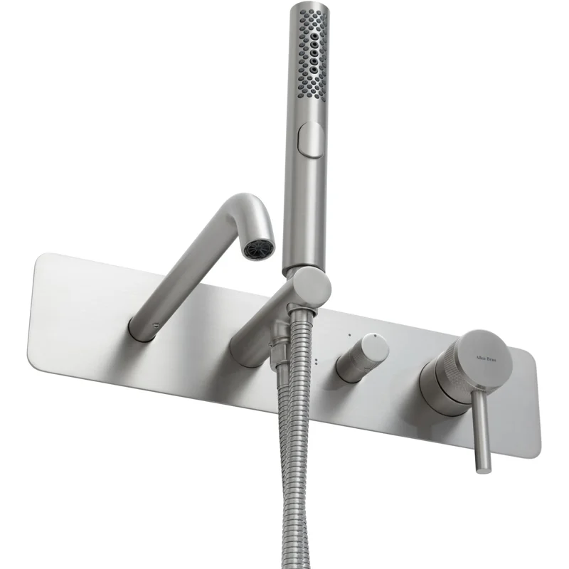 Смеситель для ванны Allen Brau Priority 5.31A06-BN (с внутренней частью) никель браш