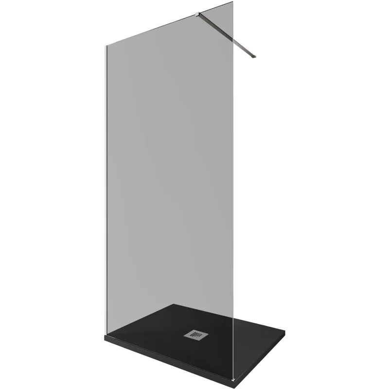 Душевая перегородка Allen Brau Infinity 1 100 3.21014.BA.T серебро браш