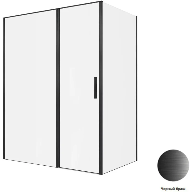 Душевой уголок Allen Brau Priority 160x100 3.31039.BBA + 3.31048.BBA черный браш