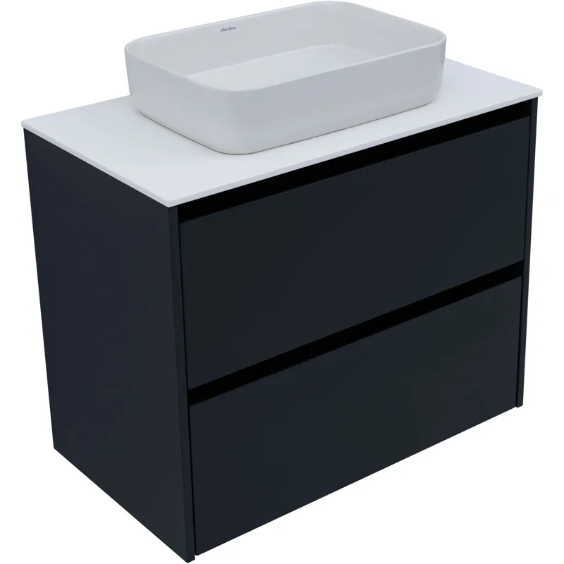 Тумба под раковину Allen Brau Activity 80 1.34004.AM антрацит матовый/черный браш