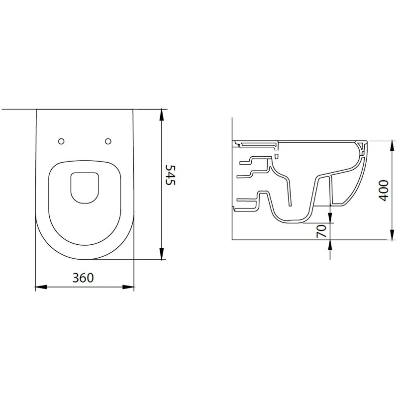 Чаша подвесного унитаза Allen Brau Priority 4.31001.AN антрацит