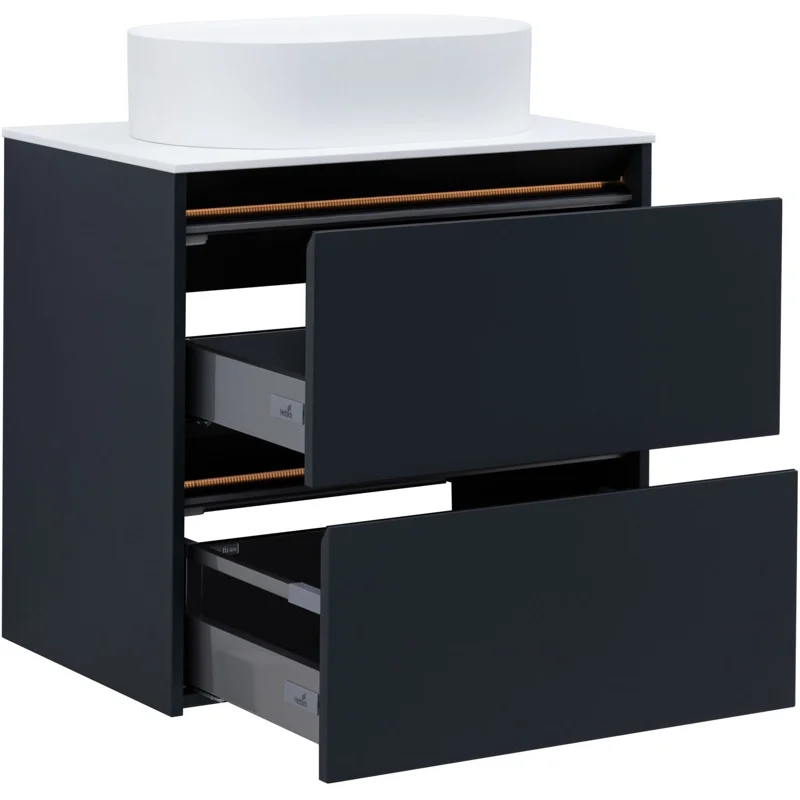 Тумба под раковину Allen Brau Activity 70 1.34003.AM антрацит матовый/черный браш